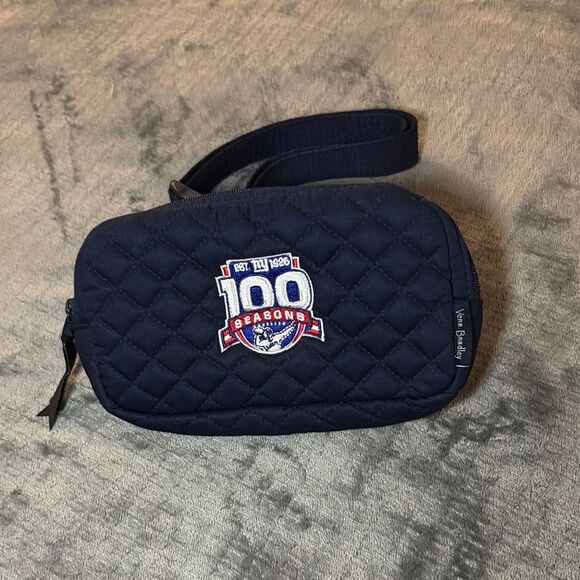 NFL Vera Bradley Quilted Navy Belt Bag with Embroidered NEW YORK GIANTS Patch - Picture 1 of 2